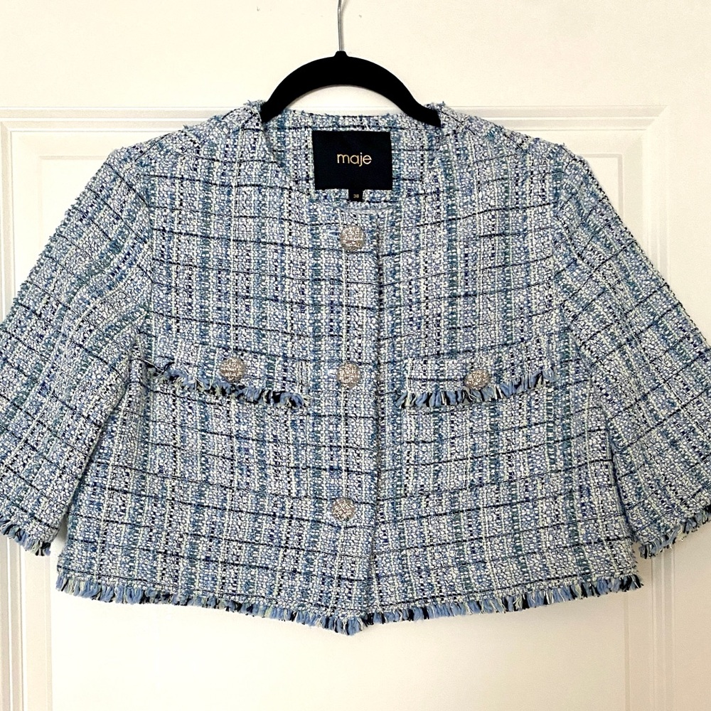Maje Tweed Jacket, size 38, New without Tags